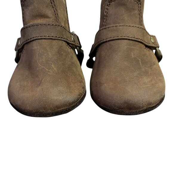 Frye Boots Baby Size 2 ( 3 - 6 Months ) Brown Leather Harness Crib Booties - Picture 15 of 16